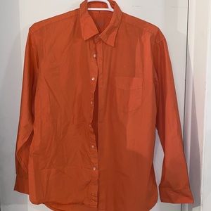 J Crew shirt # 42230 button down shirt orange